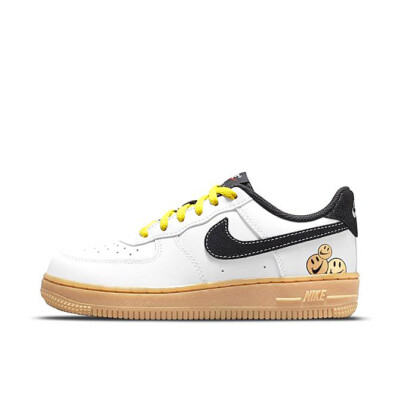 

Детские кроссовки Nike Force 1 LV8 белые/антрацитово-желтые Strike (DO5856 100), White/anthracite-yellow strike