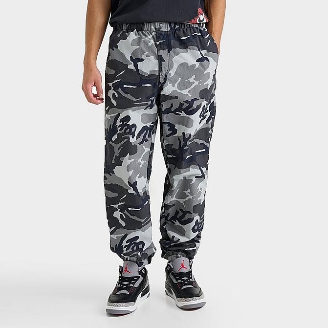 Air Jordan MVP Camo Mens Woven Jogger Pants FZ3529 010 Large