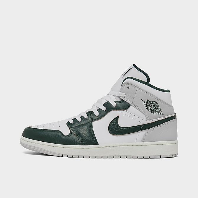 Мужские кроссовки Air Jordan 1 Mid SE FQ7720-103 Белый/Парусиновый/Нейтрально-серый/Окисленный зеленый
