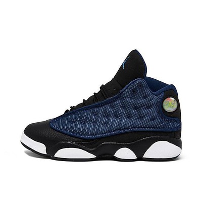 Кроссовки Little Kids Jordan 13 Retro Brave Blue темно-синие/университетский синий-черный (414575 400)