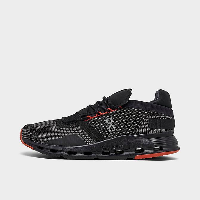Pre-owned On Men's  Running Brand Black/red Flame Cloud Cloudnova Cloudtec Oc Shoes