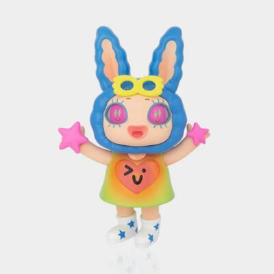 F.UN x AGAN Yeaohua Club Series Rabty - Happy rabbit mini figure designer crazy