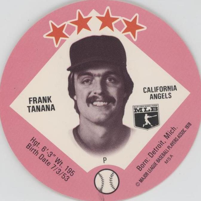 1978 年 MSA 光盘 - Frank Tanana #23