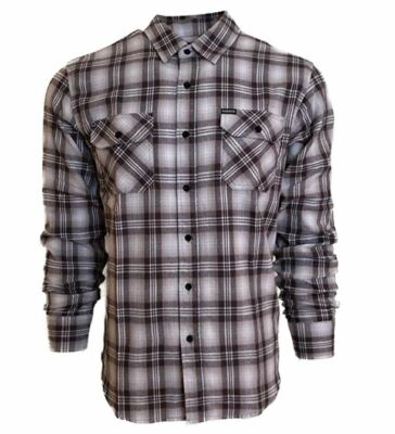 NEW Rugged Explorer Men's Rattlesnake Long Sleeve Plaid Flannel Button Up XL