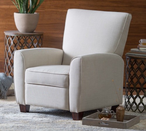 Verona Fabric Recliner Sofa Couch Love Seat - Cream-Toned