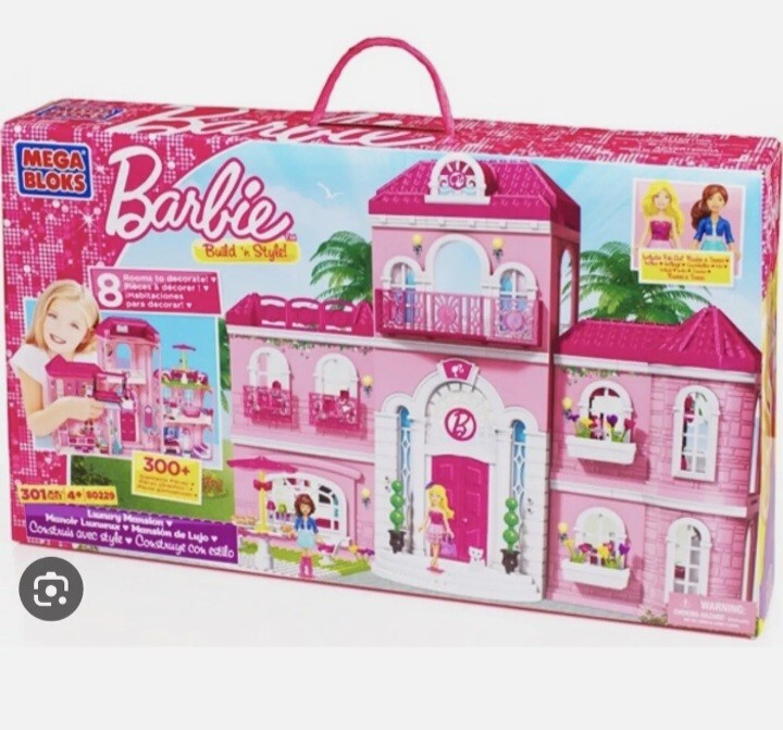 Mega Bloks BARBIE 80229: Build 'n Style Luxury Mansion NEW