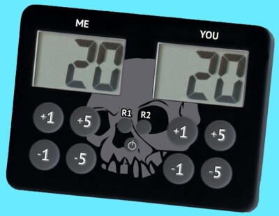 LEGION SKULL LIFE CALC DUAL LIFE COUNTER NEW Mana Symbol abacus digital mtg