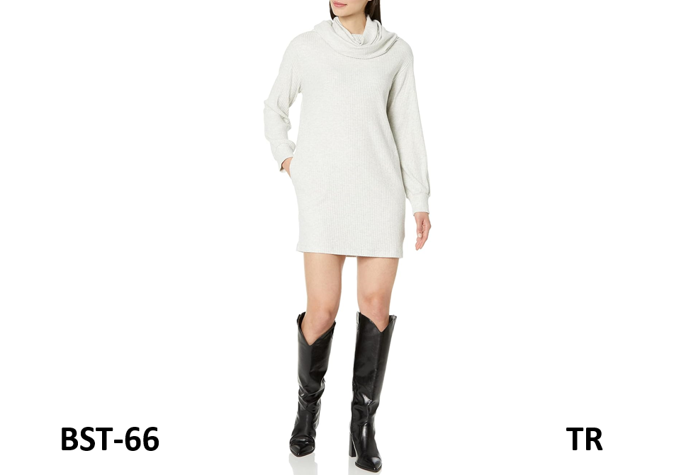 VELVET BY GRAHAM & SPENCER Women's Winnie Cowl Neck Sweater Midi Dress, Ash, M
