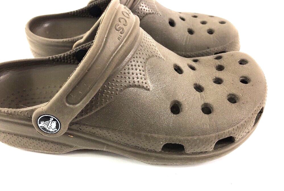 Crocs Unisex Size M-4/5 W-6/7 Brown Crocband Slingback Sandal Clog Comfort