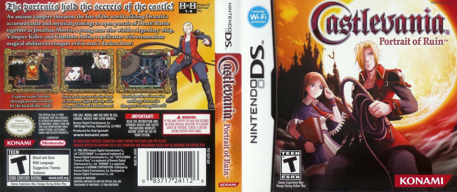 Castlevania:PortraitofRuin【中古美品・完品・DS欧州版 Castlevania: Portrait of Ruin (Nintendo DS, 2006) for sale