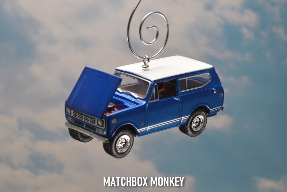 1979 International Harvester Scout II Custom Christmas Ornament 1/64 Hard Top