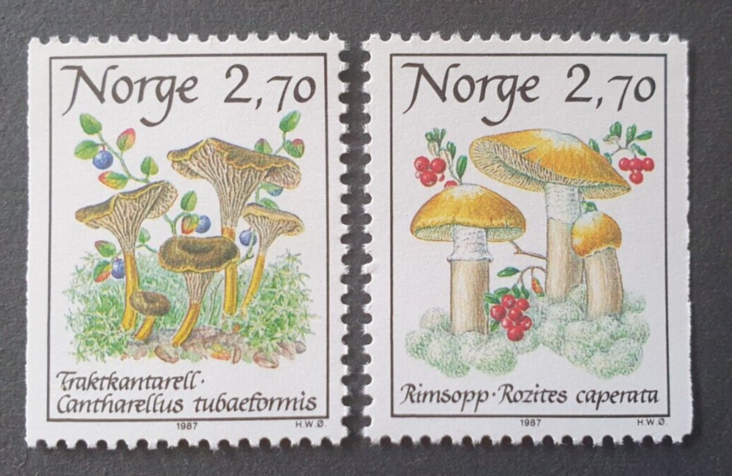 1987 NORWAY NORWEGEN NORGE SET MUSHROOMS FLORA VF MNH | eBay