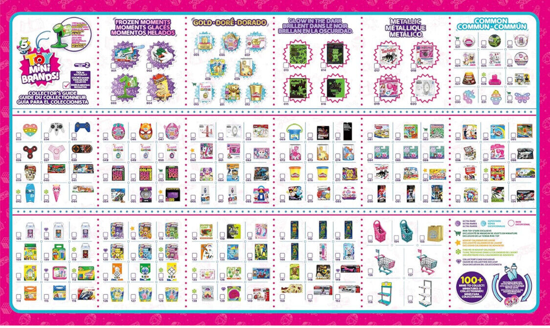 Option:Mini Brands Toys-Series 2 Wave 2 Checklist:Zuru Surprise Mini Brands  Toys, Disney & Platinum  ALL SEASONS