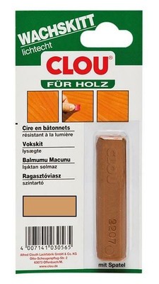 Clou Wachskitt-Stange Lärche zum Reparieren und Auskitten von Holzschäden