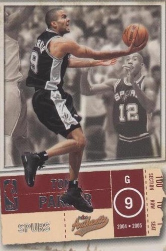 2004-05 Fleer Authentix - Tony Parker #10