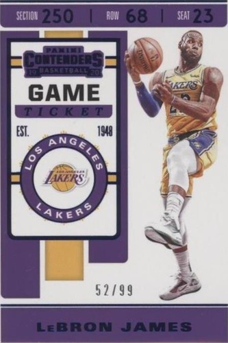 2019-20 Panini Contenders - LeBron James #70