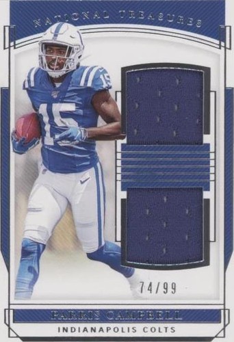 2019 Panini National Treasures Parris Campbell #RDM-16