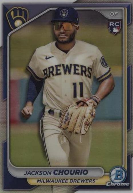 2024 Bowman Chrome Jackson Chourio RC Image Variation #69 Rookie Card