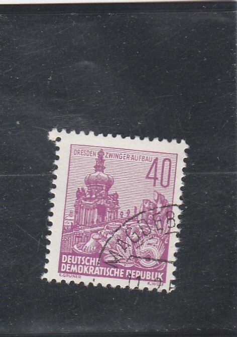 L6961 Allemagne Rda Timbre NÂ° Y&T 192 De 1955 