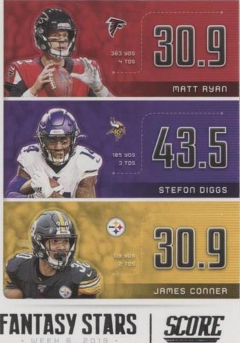 2020 Score James Conner Matt Ryan Stefon Diggs #FS-MSJ