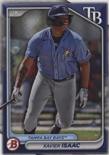 2024 Bowman #133 Xavier Isaac Chrome Prospects Navy
