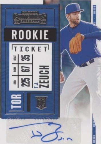 2020 Panini Contenders - T.J. Zeuch #145