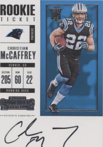 2017 Panini Contenders Christian McCaffrey #311