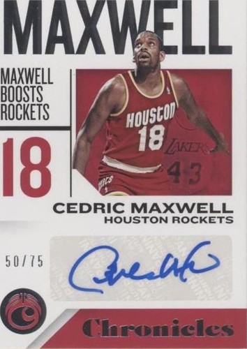 2018-19 Panini Chronicles - Cedric Maxwell #CS-CM