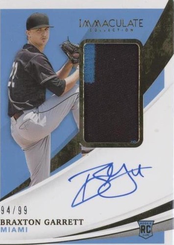 2021 Panini Immaculate Collection - Braxton Garrett #142