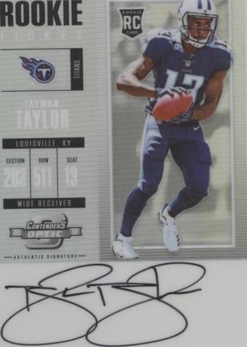 2017 Panini Contenders Optic Taywan Taylor #138