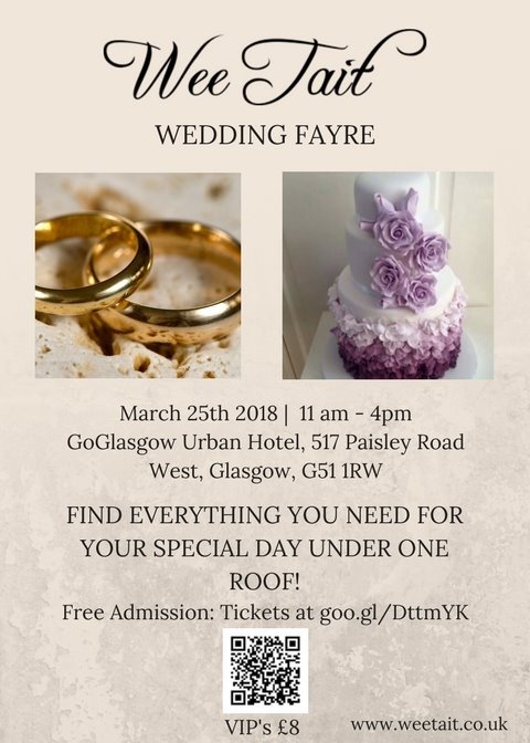 wee tait wedding fayre 25th march 18 goglasgow urban hotel wee tait wedding fayre 25th march 18 goglasgow urban hotel exhibitors wanted
