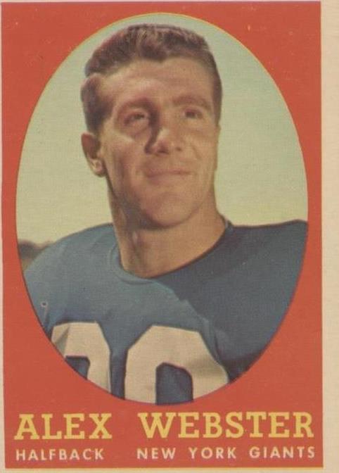 1958 Topps Alex Webster #30