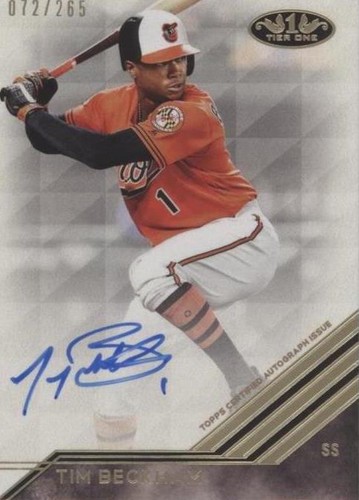 2018 Topps Tier One - Tim Beckham #BA-TB
