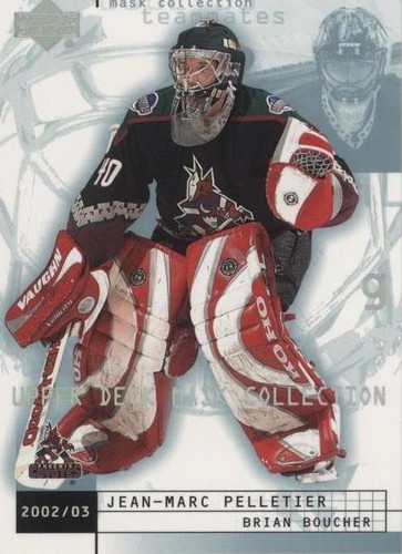 2002-03 Upper Deck Mask Collection - Brian Boucher Jean-Marc Pelletier #66