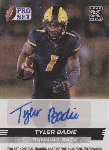 2022 Leaf Pro Set Draft Tyler Badie #PSA-TB1