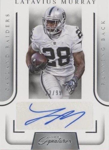 2016 Panini Prime Signatures Latavius Murray #PS-LM