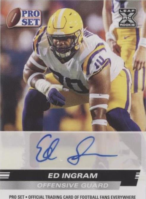 2022 Leaf Pro Set Draft Ed Ingram #PSA-EI1