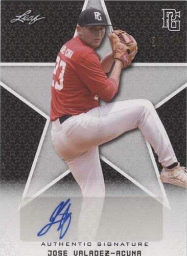 2020 Leaf Perfect Game National Showcase - Jose Valadez-Acuna #BA-JVA