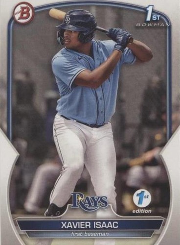 ゼイビア・アイザック 2023 Bowman Chrome Prospects Xavier Isaac #BCP145 Lava /399