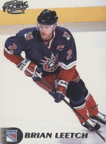 ■NHL Brian Leetch　ブライアン・リーチ Mirror Blue □NHL Brian Leetch ブライアン・リーチ Mirror Blue 1990 Score