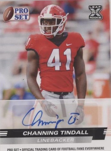 2022 Leaf Pro Set Draft Channing Tindall #PSA-CT1