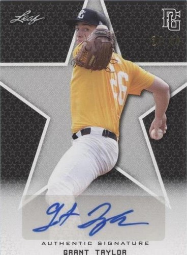 2020 Leaf Perfect Game National Showcase - Grant Taylor #BA-GT2