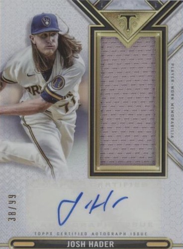 2021 Topps Triple Threads - Josh Hader #ASJR-JH