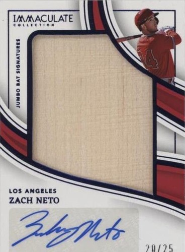 2023 Panini Immaculate Collection - Zach Neto #JBS-ZN
