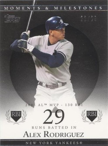 2007 Topps Moments & Milestones - Alex Rodriguez #34-29