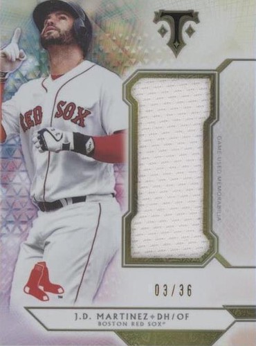 2018 Topps Triple Threads - J.D. Martinez #SJR-JM1