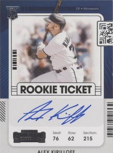 2021 Panini Contenders - Alex Kirilloff #127
