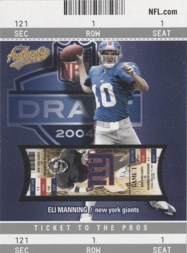 2004 Fleer Authentix Eli Manning #103