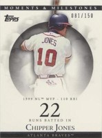 2007 Topps Moments & Milestones - Chipper Jones #22-22