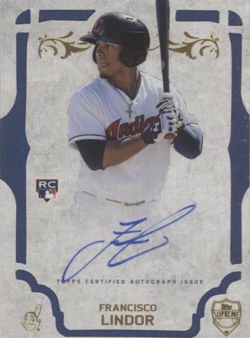 Topps Supreme 2015 - Francisco Lindor #SA-FL